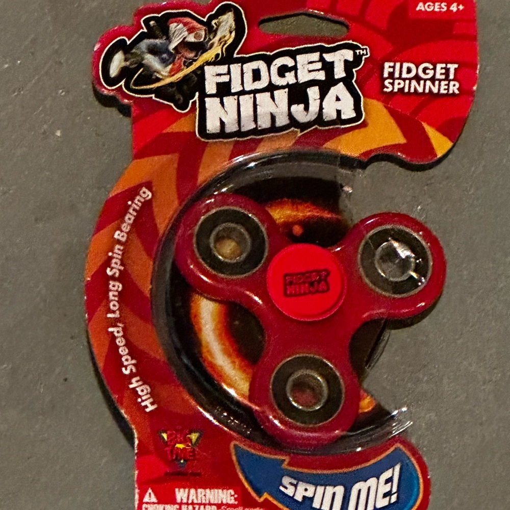 Red * Brand New Ninja Fidget Spinner